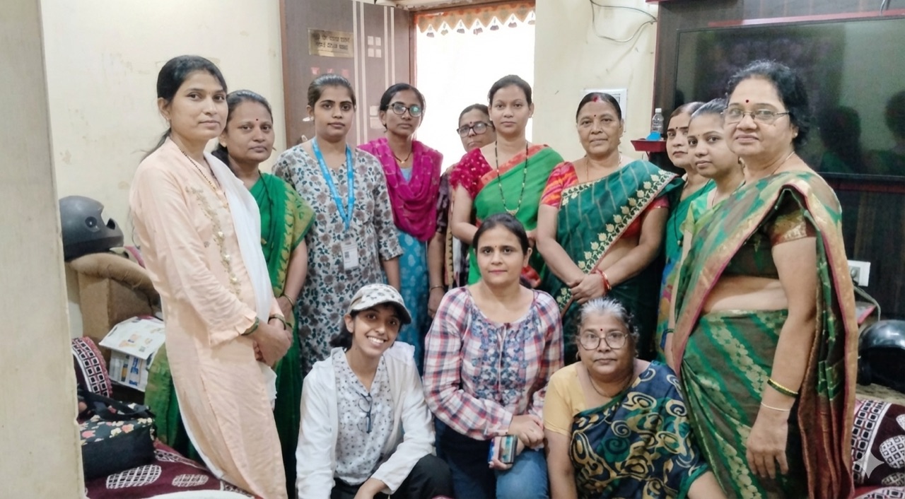 Women taking part in a group learning activity